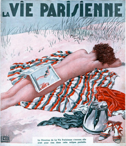 French magazine page, Artist Unknown, 1936